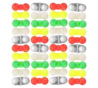 MAGICLULU 50 Pièces Clochette de Pêche Double Alarme pour Carpe et Bass, Installation Facile en Plastique et Métal, Pêche en Solo Équipe