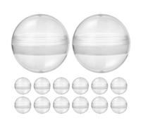MAGICLULU 50 Pièces Étui à Oeufs Gacha Gencive Conteneur De Gélules Capsules De Machine à Boules De Gomme Gélules Rondes Conteneur De Stockage De Capsules Balle Vide Pour La Fête Plastique
