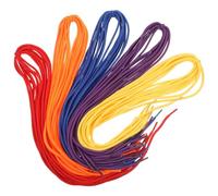 MAGICLULU 50 Pièces Fil à Perles educatif éducatif Accessoires de Jeu Accessoires pour Enfants Lacets Rouges pour Bottes Lacet de Chaussure Rouge Petit Budget Polyester