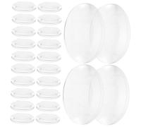 MAGICLULU 50 pièces Transparent Convex Optical Lenses Double-sided For Physics Teaching DIY Crafts Experiment Tools