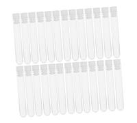 MAGICLULU 50 pièces Tubes à Essai Plastique Transparente avec Couvercles Tubes de Laboratoire Sécurisés et pour Expériences Garçon Fille et Chimie