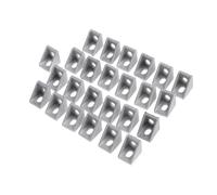MAGICLULU 50pièces Équerre De Jonction Alliage Aluminium pour Profilés Aluminium à Rainure t Équerre pour Assemblage Rigide à Angle Droit De Série
