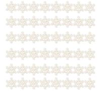 MAGICLULU 50pièces Flocons de Décoratifs Résine Accessoires de Décoration de Noël DIY Ornements Chic pour Sapin de Noël