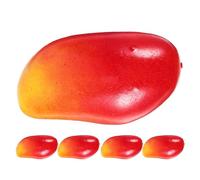 MAGICLULU 5pièces Mangue Artificielle Vive Simulation De Mangue pour Décoration Intérieure Et Accessoire Photo Lot de Faux Fruits Décoratifs