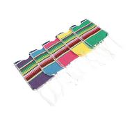 MAGICLULU 5pièces Poncho Mexicain pour Bouteille Mini Ponchos Décoratifs Housses pour Bouteille pour Fête Couvre- Style Serape Accessoire pour Cinco De Mayo