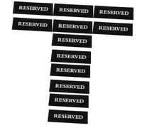 MAGICLULU 6 Ensembles Panneaux De Table Réservés Acrylique Pour Mariage Et Événements Signe Élégant Et Pratique Pour Réserver Des Sièges Noir 2 Pièces * 6