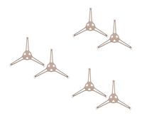 MAGICLULU 6 Pièces Accessoires Micro-ondes Anneau De Plateau De Four Trépied De Platine Micro-ondes Support De Platine Support De Plateau Tournant Pour Micro-ondes Bac à Pièces Plastique