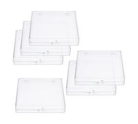 MAGICLULU 6 Pièces Boîte de Rangement à Charnière pour Spécimens D'insectes, Étui en Plastique Transparent à Couvercle Articulé, Protection Contre la Poussière et L'air, pour Collection