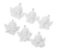 MAGICLULU 6 Pièces Breloques D'anges en Résine Soi-même pour Bijoux