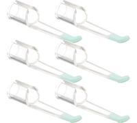 MAGICLULU 6 Pièces Cuillères pour Enlever le Cérumen en Silicone Souple, Accessoires Confortables pour Nettoyage des Oreilles, Compatibles 3.0-3.9 Mm, Adaptées à Différentes Tailles
