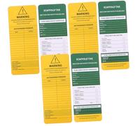MAGICLULU 6 Pièces Étiquettes Inspection de Sécurité pour Échafaudages Panneaux Marqueurs Étiquettes Inspection pour Sites de Construction Tags de Sécurité Écrits pour Gestion