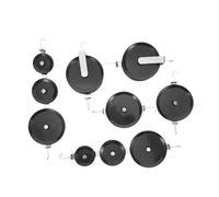 MAGICLULU 6 pièces Kit de Poulies Physique à Double Roue pour Expériences Scientifiques Système de Poulie Câble pour Enseignement Mécanique Fournitures de Laboratoire et Kits Éducatifs pour