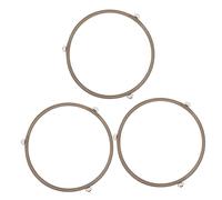 MAGICLULU 6 Pièces Plateau Tournant Pour Four à Micro-ondes Support De Plateau Tournant Pour Micro-ondes Bac à Pièces Four Chauffant Support De Bague De Platine Blanche Plastique