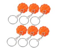 MAGICLULU 6 Pièces Porte Clés Halloween Pendentifs Citrouille Mignons Accessoires de Décoration pour Clés et Voitures Surprise Anniversaire et Halloween