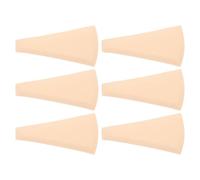 MAGICLULU 6 Pièces Protections Intimes Discrètes en Éponge pour Maillots de Bain et Pantalons de Yoga, Beige, Forme sans Couture Bords Lisses, Adaptées Usage Quotidien