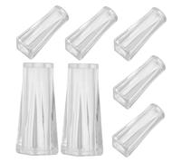 MAGICLULU 6 pièces Transparent Plastic Blind Tassel Knobs Lightweight Noise-reducing Curtain Cord Pulls for Vertical and Horizontal Blinds