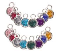 MAGICLULU 60 pièces Gemstone Charms Mix Couleurs Pendentifs Pierres Légers Accessoires DIY Création Bijoux Bracelet Décoration