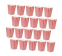 MAGICLULU 60 pièces Mini Popcorn Bags And Striped Small Paper Snack Boxes For Parties Movie Nights Carnival Festive Decorations