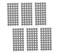 MAGICLULU 6feuilles Repères Réfléchissants pour Cibles Scanner Positionnement Précis Utilisation Facile sur Objets Lisses