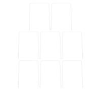 MAGICLULU 8 Pièces Arceaux de Croquet en Fer, Portables, Blancs | Usage Intérieur et Extérieur, Jeu Multijoueur, Accessoires Familiaux de Pelouse, Format Compact
