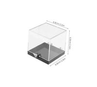 MAGICLULU 8 pièces Boîtes Transparentes Carrées Boîte Rangement Résistante Anti-chute Présentoir Minéraux et Organisateur Compact pour Collections et Décorations