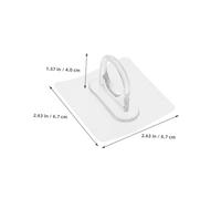 MAGICLULU 8 pièces Crochets Adhésifs Ronds Transparents pour Salle de Bain Supports Multifonctions sans Perçage pour Bouteilles Spray et Serviettes Fixation Murale Facile et Moderne