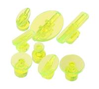 MAGICLULU 8 pièces Kit Débosselage Voiture Transparent Jaune Outils Réparation sans Trace Onglets Extracteurs Variées pour Bosses Carrosserie