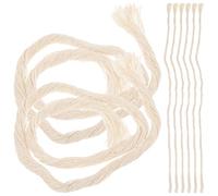 MAGICLULU 8 pièces Mèche Lampe Huile Chanvre Tressé pour Lampe Kérosène Accessoire Compatible Longue Durée et Facile à Remplacer
