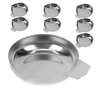 MAGICLULU 8 Pièces Plateaux de Pesée pour Balance Électronique Acier Inoxydable Plateaux et Robustes avec Bec Verseur Incurvé Adaptés pour Cuisine Bijoux et Laboratoire