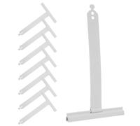 MAGICLULU 8 Pièces Sangle Suspendre pour Volet Roulant en Acier Inoxydable Blanc, Clip de Fixation Rapide pour Lamelle, Support Solide pour Réparation de Stores Enrouleurs Bureau
