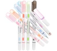 MAGICLULU 8 Pièces Stylos Courbes de Couleur pour Garçon et Filles, Lot de | Plastique, Dessin Fin et Projets DIY Détaillés, Cartes D'anniversaire Vœux, Usage Scolaire