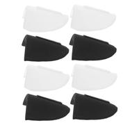 MAGICLULU 8Pièces Épaulières Amovibles Éponge Douce Blanches et Noires Conception Antidérapante pour Couture de Vêtements Robes et Blazers