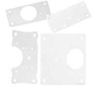 MAGICLULU 8pièces Kit De Réparation Charnière Cuisine Plaques Inoxydables Renfort Supports Avec Vis Pour Armoires Portes Meubles Durables Et Faciles à Installer