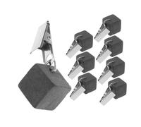 MAGICLULU 8pièces Lot de Poids pour Nappes Pendentifs Forme De Pierres Style Marbre pour Décoration De Tables Noir