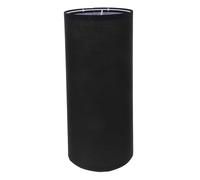 MAGICLULU Abat-jour Cylindrique en Tissu Noir, Grand Diffuseur de Lumière pour Lampadaire Moderne, Ombre de Lampe à Poser 16x40cm, Accessoire Luminaire Salon et Chambre, Culot E27, 1 Pièce