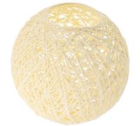 MAGICLULU Abat Jour Plafond en Papier Beige, Abat-jour Boule en Rotin Léger pour Lampe, pour Décoration Intérieure Maison et Bureau