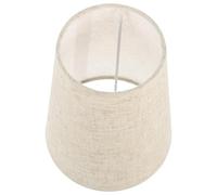 MAGICLULU Abat-jour pour Lampe de Table en Tissu Lin Beige, Accessoire Décoratif Élégant et Simple, Adapté pour Chambre et Salle à Manger Douille E14