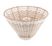 MAGICLULU Abat-Jour Rétro Tissé pour Lampe de Bureau et Lampe de Table, Éclairage Naturel pour Salon et Chambre, Motif en Papier Tressé, Taille Moyenne, Ambiance Chaleureuse