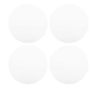 MAGICLULU Abat-jour Rond en Acrylique Blanc Diffuseur de Lumière pour LED pour Plafonnier 4 Pièces Répartition Uniforme Lumière, Installation Facile, Chambre et Salon