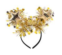 MAGICLULU Accessoires de cheveux du Nouvel An Bonne année des bandeaux nouveaux bandeaux 2026 décorations de couvre-chef de bonne année Bandeau numéro 2026 2026 Golden