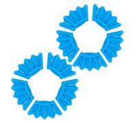 MAGICLULU Accessoires de Coiffure pour Femmes 10pcs en Plastique Bleu Réutilisables à Cinq Doigts pour Sections de Cheveux Adaptés Ballet et Salons