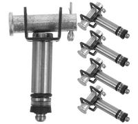 MAGICLULU Accessoires pour Cric Hydraulique Horizontal 2 Tonnes Levier Manuel, Valve de Retour, Roues Universelles, Poignée Avant et Clips de Verrouillage en Fer, 5 Ensembles pour Atelier