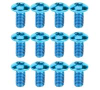 MAGICLULU Acier Titane Vis Rouge M5x10 MM de Plaquette de Frein Vélo | Installation Facile, Compatibilité Large, Résistance à Corrosion Températures Extrêmes, pour Rotor et Bicyclette