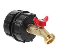 MAGICLULU Adaptateur 60 Mm pour Cuve 275-330 Gallons, Robinet 1/2 | Abs Cuivre Caoutchouc, Raccord Centre Cap 20 Mm, Noir, Liaison Sécurisée