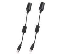 MAGICLULU Adaptateur Allume-cigare Usb Vers 12v Noir 2 Pièces Pour Alimentation Voiture Compact Plug and Play Portable Électronique Véhicule
