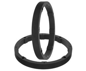 MAGICLULU Adaptateur d'entretoise pour Haut-Parleur de portière de Voiture 6,5 Pouces, Remplacement de l'adaptateur de Haut-Parleur, 2 pièces, PVC Noir, système Audio de Voiture