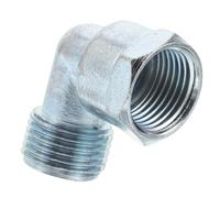 MAGICLULU Adaptateur pour Tuyau de Cuisinière à Gaz Raccord Coudé Fileté Intérieur Points Joint Flexible pour Conduit de Poêle Installation Rapide