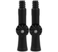 MAGICLULU Adaptateurs D’angle Télescopiques 2 Pcs pour Manche de Balai, Joint Pivotant Réglable à 360°, Embouts Filetés Noirs en Abs Robuste, Compatibles Têtes Filetage Américain 18 Mm,