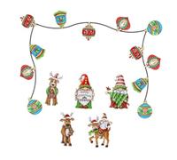 MAGICLULU Aimants Magnétiques Décoratifs de Noël pour Réfrigérateur et Voiture Autocollants Pet Sûrs Fils 165 CM Kit Festif Aimants pour Décoration Intérieure et Automobile Accessoires