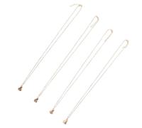 MAGICLULU Alliage Collier Pendentif Trèfle à Quatre Feuilles pour Femmes | Style Unique, pour Fêtes et Rendez-vous, Bijou Assorti, Finition Or, Pièce D’amitié